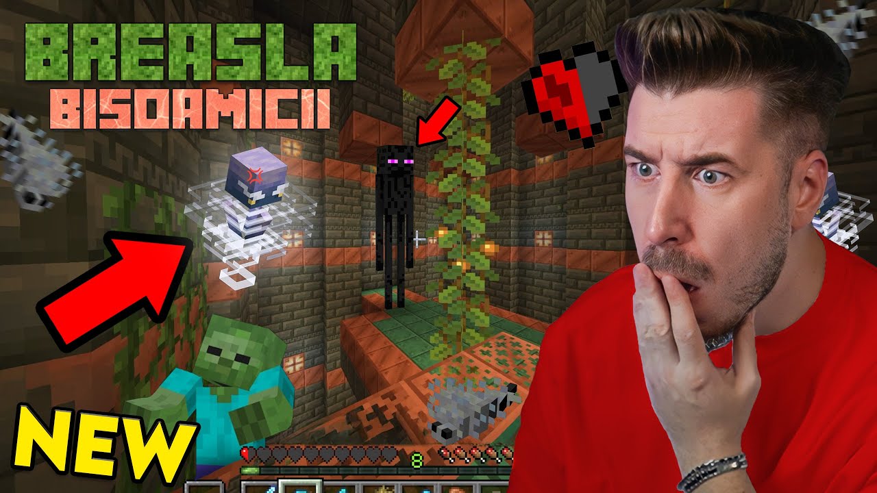 Am descoperit un Dungeon cu Mobi Noi pe Minecraft Breasla Biso-Amicilor 😱
