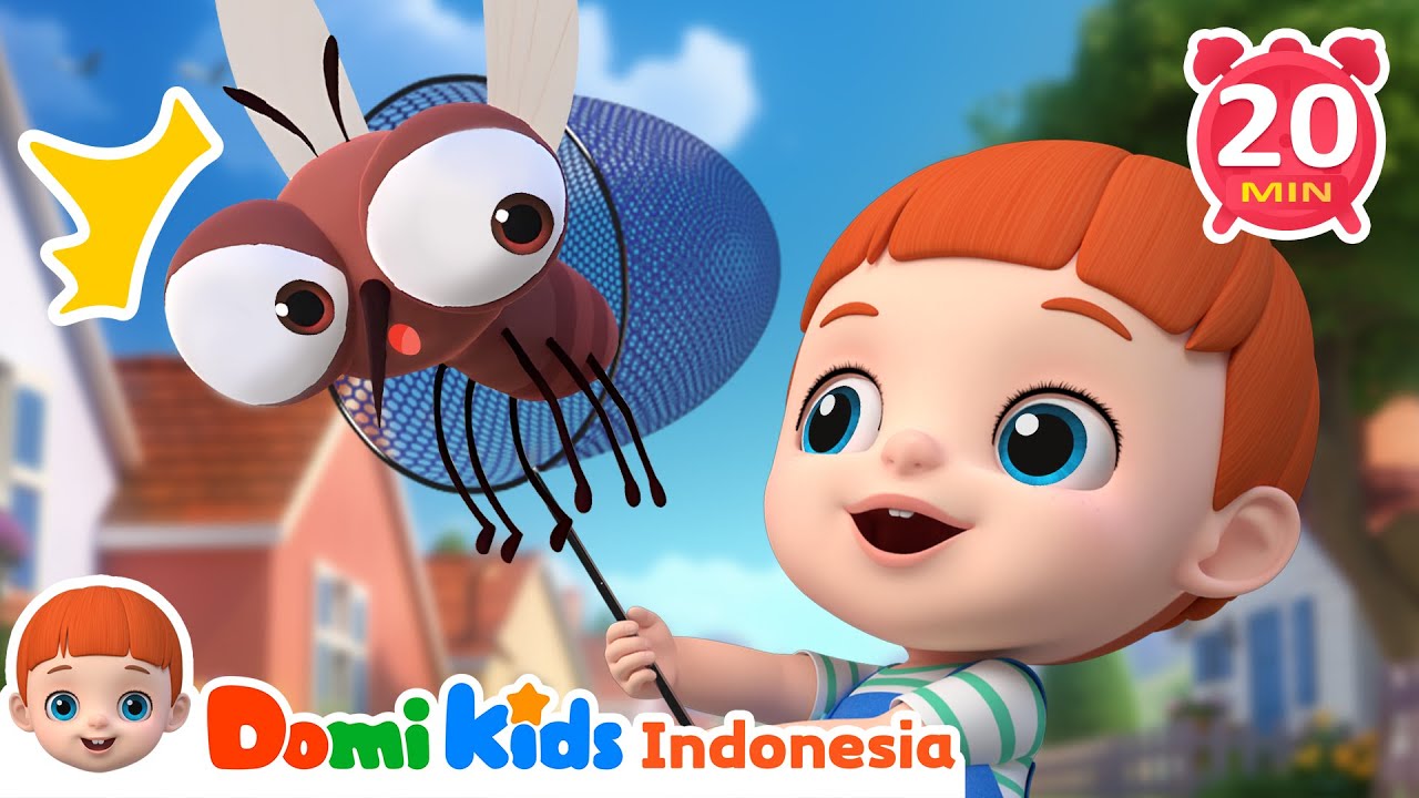 Nyamuk Pergilah🦟🙅🏻‍♀️| Domi Kids Kumpulan Lagu Pesta Anak-anak | Cerita & Lagu Anak-anak