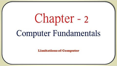 limitations of computer in hindi |#COPA #ITI #CGVYAPAM