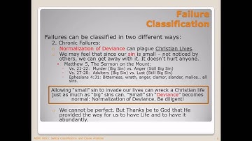 PPT 2-Video 4 Failure Classification