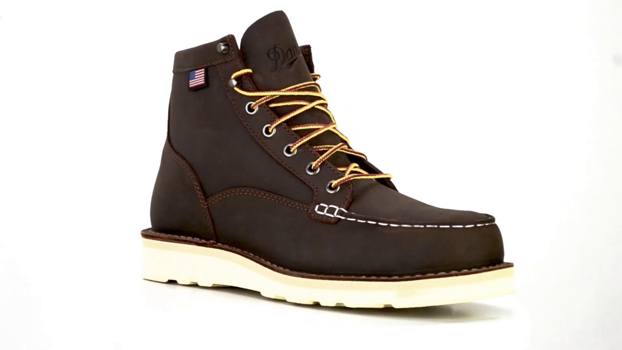 Men's Danner 6" Steel Toe Wedge Sole Moc Toe Work Boot (U.S.A. Built