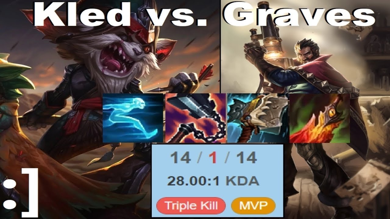 Kled vs. Graves - What's one more ADC Top abuser. (stream highlight)