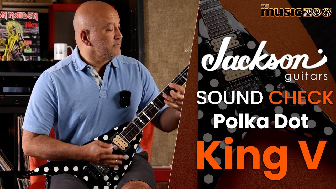 Sound Check Demo Video: Jackson Custom Shop King V Polka Dot