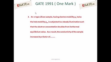 Solution to GATE 1991 Electronic Devices (One Mark) - Mobility