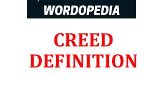 CREED DEFINITION