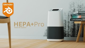 The Air Purifier | HEPA+Pro | 3D Product Animation | Blender 4.0