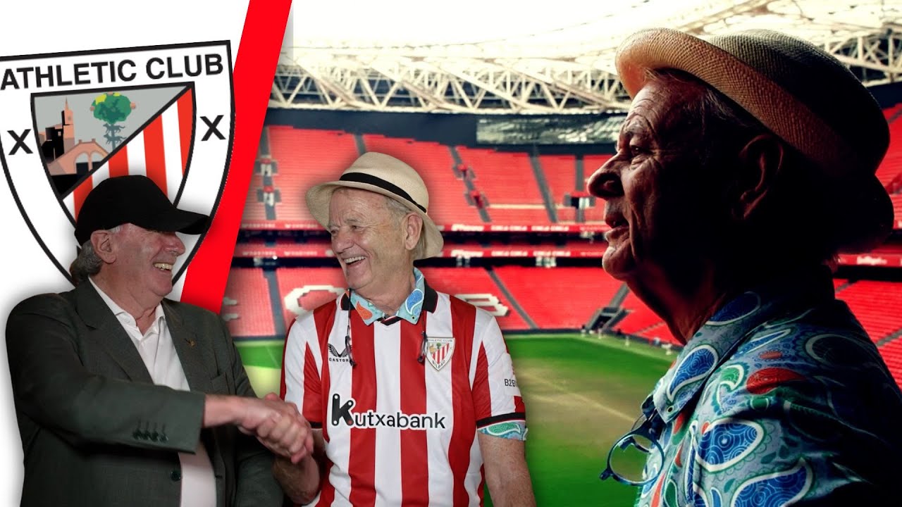 ATHLETIC CLUB | El actor BILL MURRAY visita SAN MAMÉS junto al 'Chopo' Iríbar