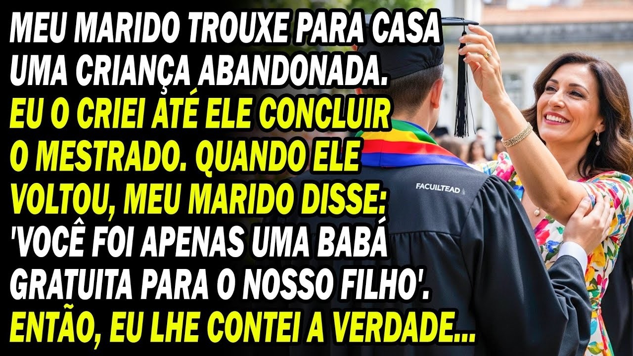 Criei A Criança Abandonada Que Ele Trouxe Até O Mestrado  Ele Disse Você É Uma Babá Gratuita