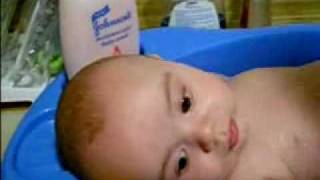 caleb's bath time...