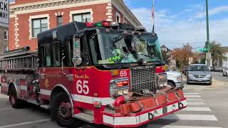 Chicago Fire Department- Engine 65 & Ambulance 69 Responding 