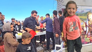 "Kind Hands: Engineer Babazadeh's Nomadic Life and Children's Help to the Needy on the Day of Ashura