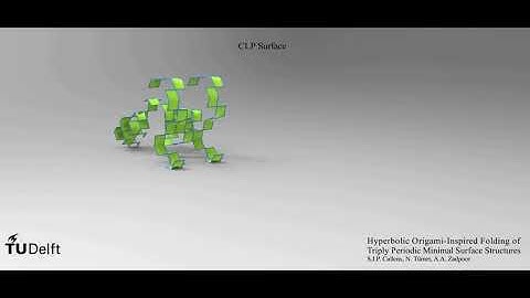 Folding of a CLP minimal surface, TU Delft, Prof. Amir A. Zadpoor