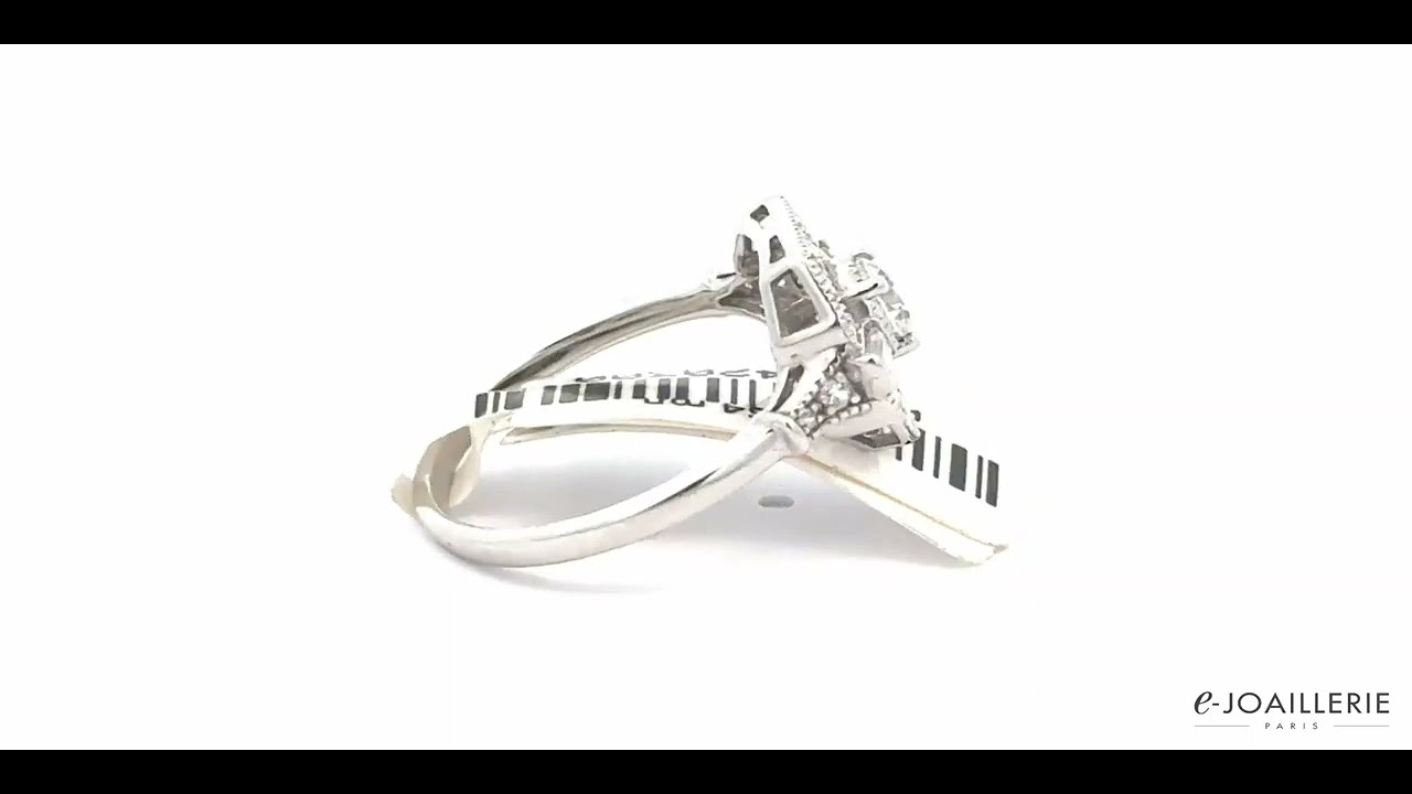 Bague Or 18 Carats Avec Diamants - 0,60 Ct - Poids 6,98g - Modèle éternité Occasion