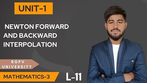 unit-1 numerical method-1 topic- Newton forward and backward interpolation engineering mathematics-3
