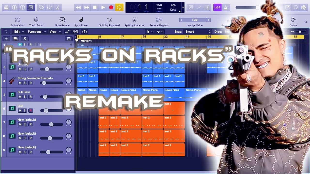 Lil Pump Racks on Racks Instrumental Remake (Production Tutorial