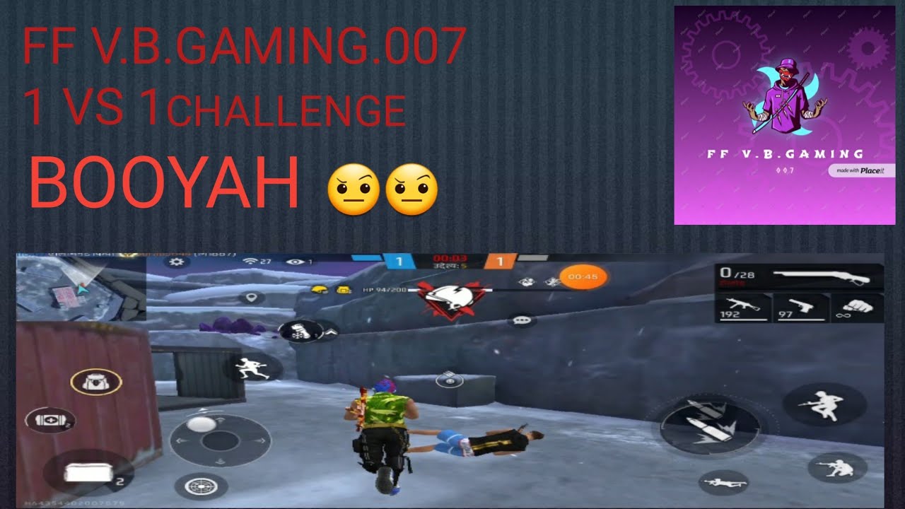 FF V B GAMING 007 NE 1 VS 1 CHALLENGE BOOYAH YouTube ff-v-b-gaming-007-ne-1-vs-1-challenge-booyah-youtube