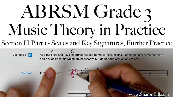 ABRSM Grade 3 Music Theory Section H Part 1 Scales and Key Signatures, Further Practice with Sharon