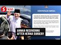 PM successfully undergoes surgery for abdominal hernia, under observation by medical team
