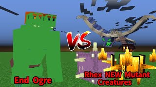 End Ogre vs Rhex NEW Mutant Creatures | Minecraft Mob Battle screenshot 4
