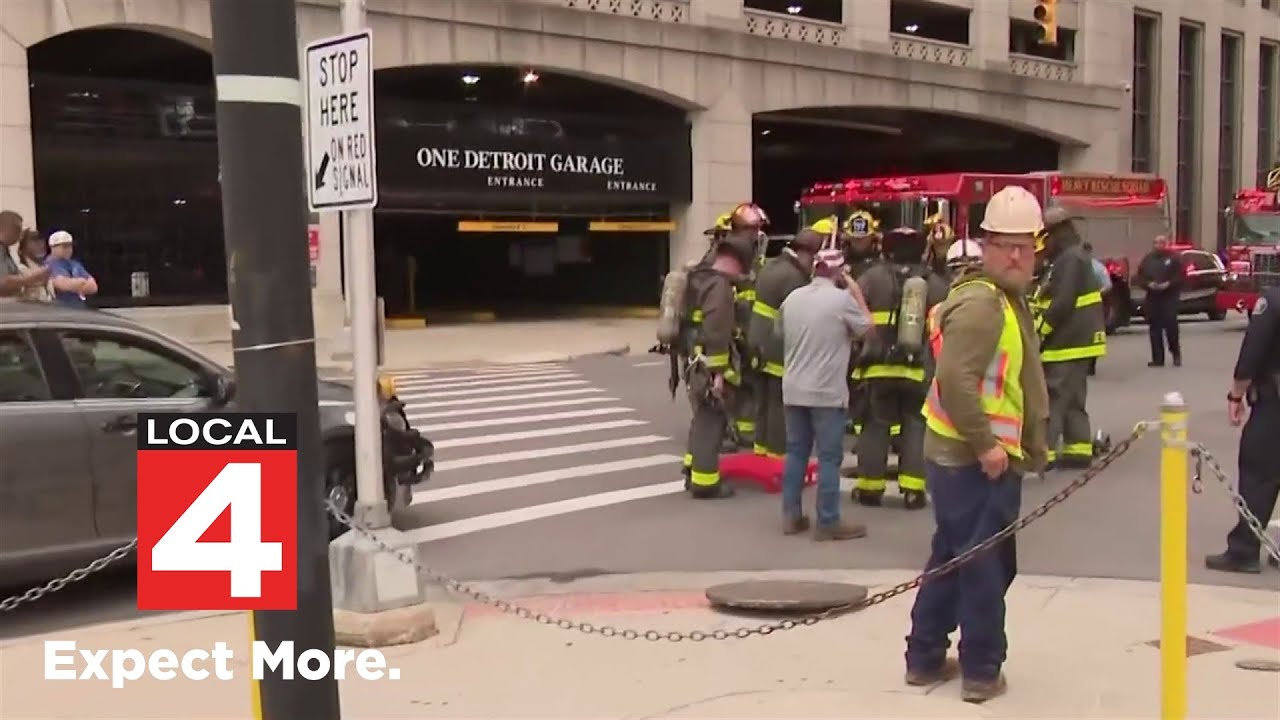 1 person injured in downtown Detroit sewer explosion - YouTube