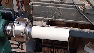 Turning this wood and some chatting with every1 #HUSBANDANDWIFETEAM #LATHE #CARBIDES #SAWDUSTMAFIA