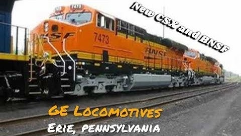 New CSX and BNSF GE Units at Erie, PA. 9-28-08