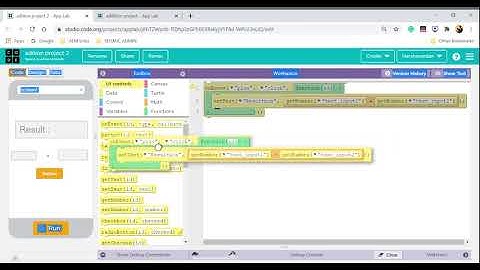 How to make the addition calculator with coding in code.org