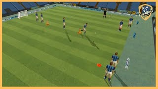 Atletico Madrid - Diego Simeone - Great Passing Combinations With Finishing On Small Goal
