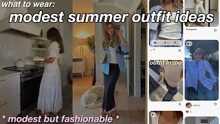 MODEST SUMMER OUTFIT INSPO! *must have* fashion items, shopping, + modest workout sets and swimwear!