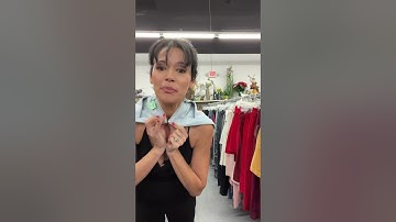 Shopping trick for pants - try them on your neck! #lifehacks #jeans #shopping