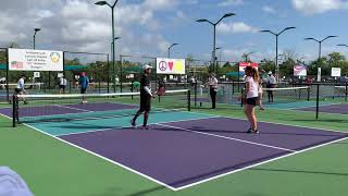 3 game set between Megan Hall & Shiv Krishnaswamy VS Joey Farias & Athena Trouillio