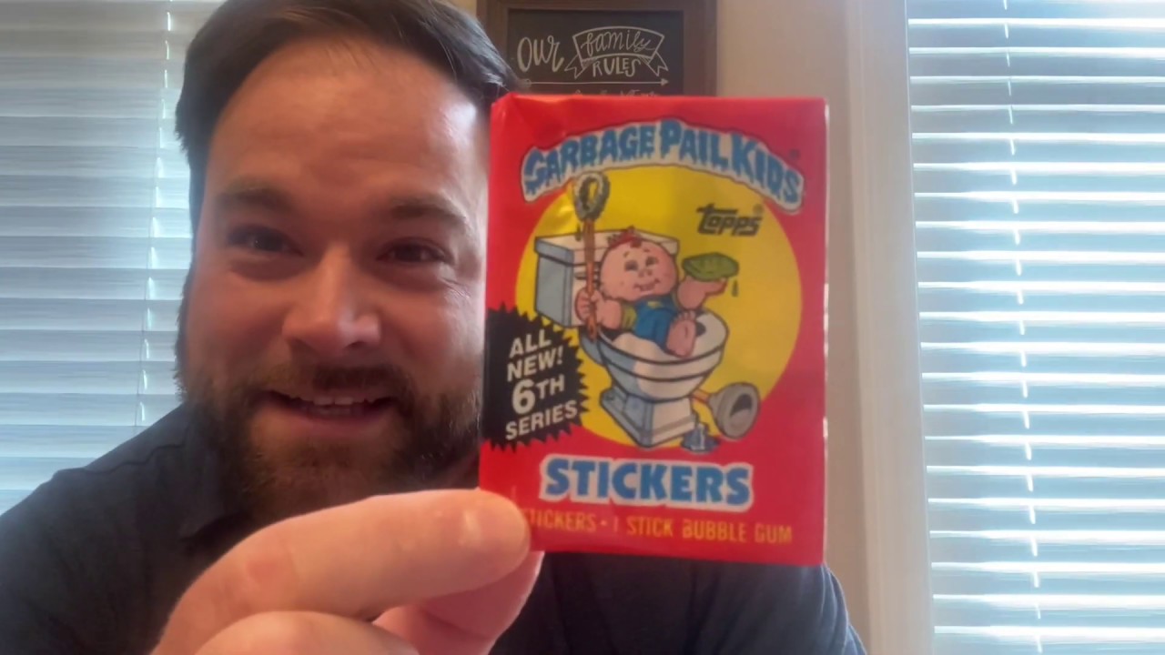Opening a 1986 Pack of Garbage Pail Kids! Also, I Ate 1986 Bubble Gum