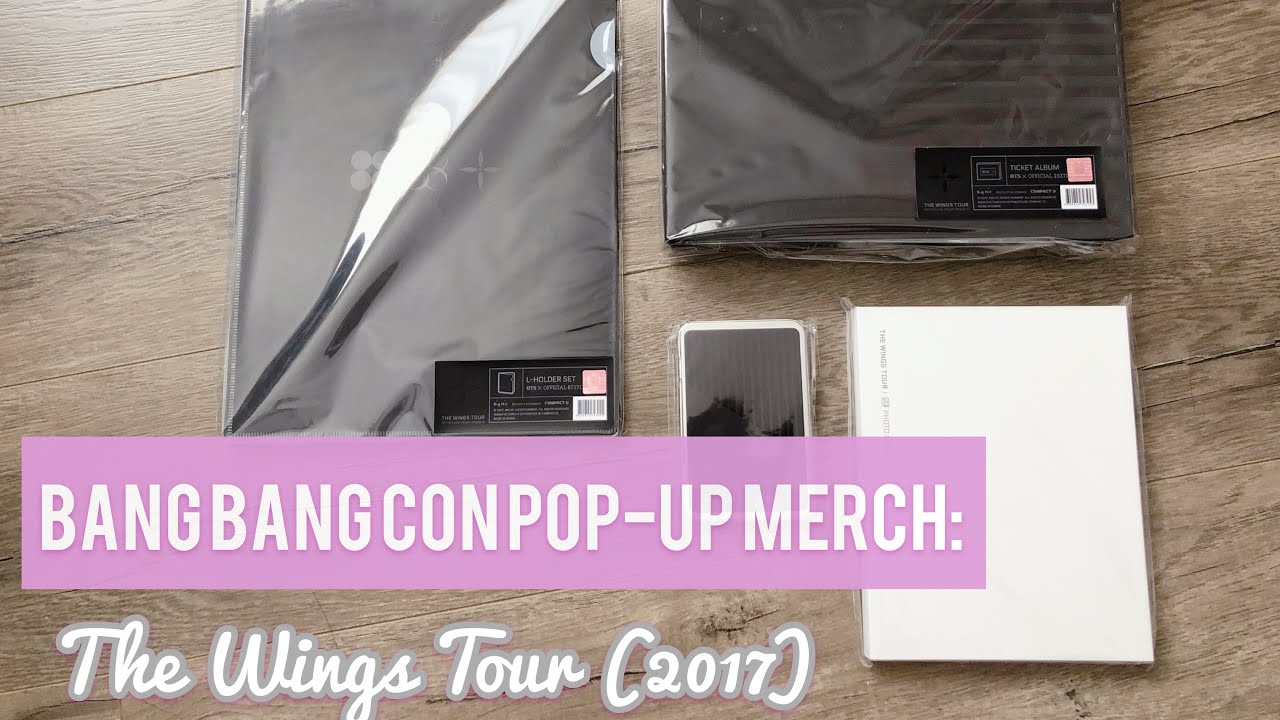 UNBOXING BTS MERCH THE WINGS TOUR 2017 YouTube