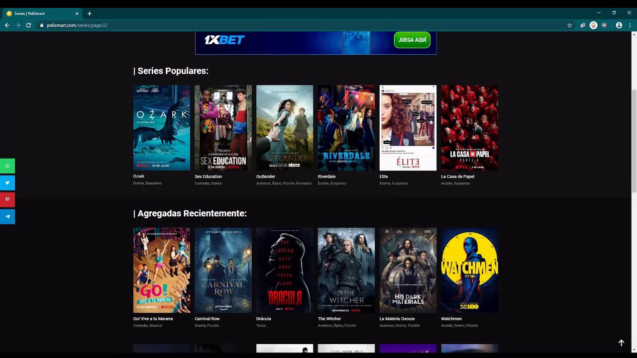 LAS MEJORES PAGINAS PARA VER PELÍCULAS Y SERIES ONLINE I