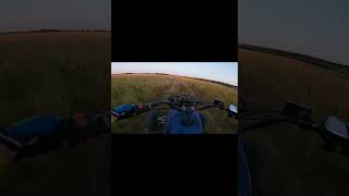 Pure 4 stroke ATV QUAD sound RIPPING on the field trail YAMAHA WARRIOR 350