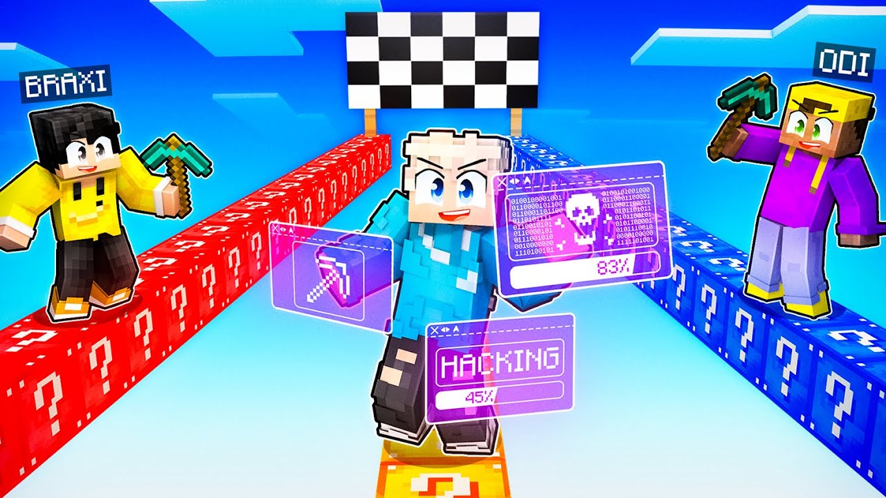 LUMI PRANKT seine FREUNDE im LUCKY BLOCK RENNEN! in Minecraft