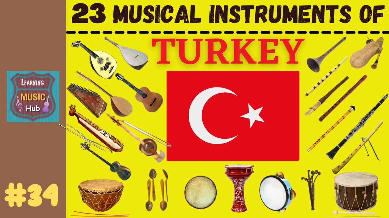 23 MUSICAL INSTRUMENTS OF TURKEY | LESSON #34 | MUSICAL INSTRUMENTS |  LEARNING MUSIC HUB - YouTube