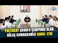 Prezident Avropa çempionatında komanda hesabında çempion olan güləşçiləri qəbul edib - TAM HİSSƏ