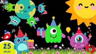 Monsters Peekaboo Fun | High Contrast Baby Sensory with Soothing Music screenshot 3