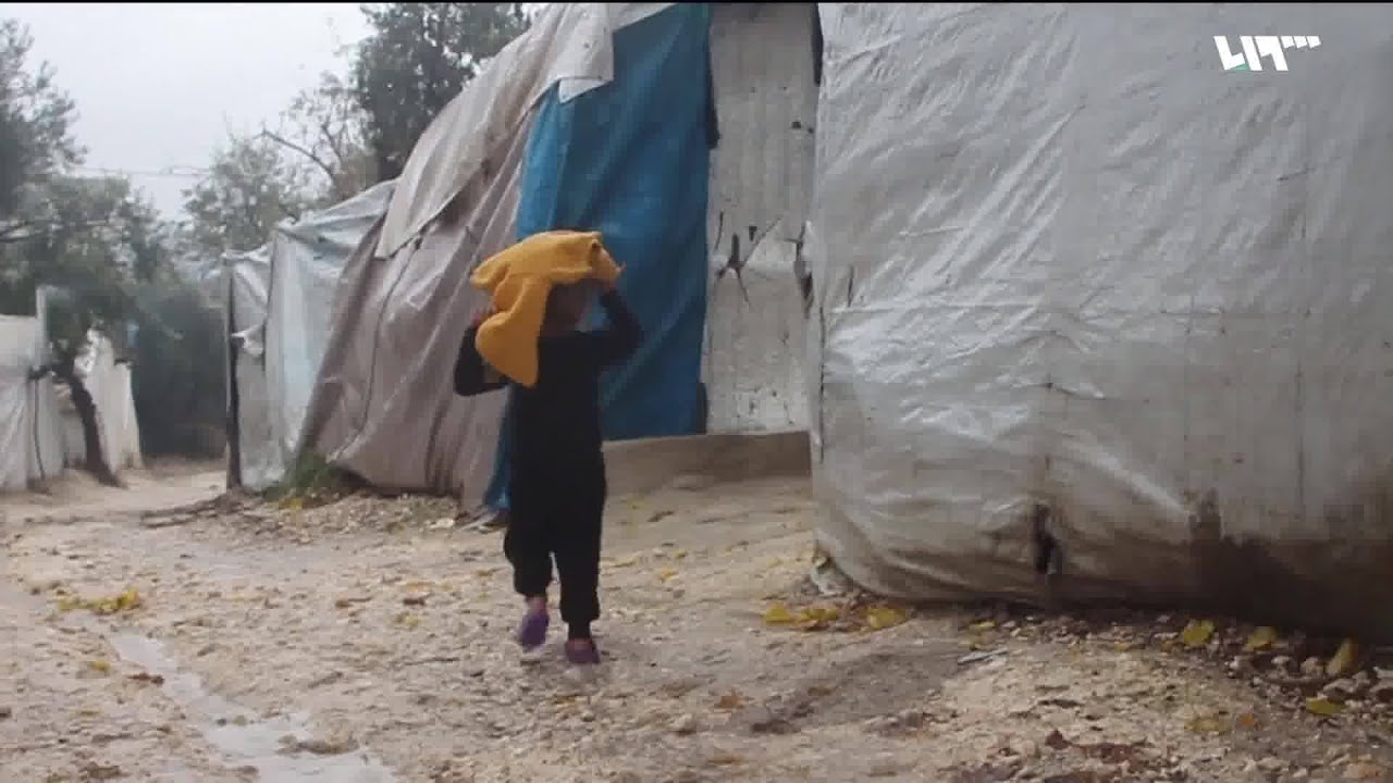 شاهد أوضاع المهجرين في مخيم صلاح الدين بإدلب