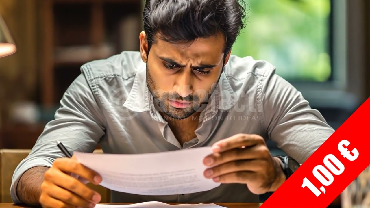 Professional Reviewing Documents — Office HD Stock Footage (1080p)