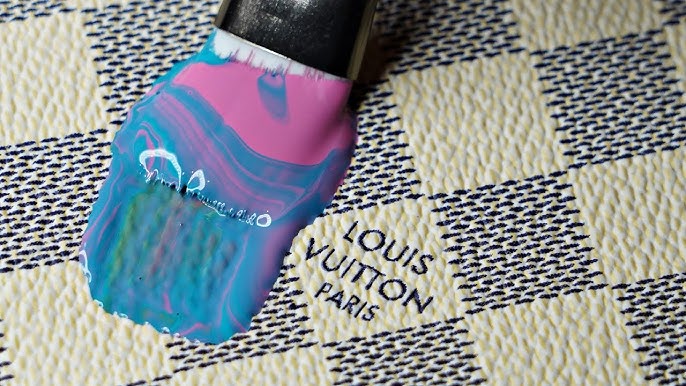 Louis Vuitton stencil in 2 layers.