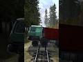 Truck And Trailer Over Speed Bumps, SPINTIRES MUDRUNNER