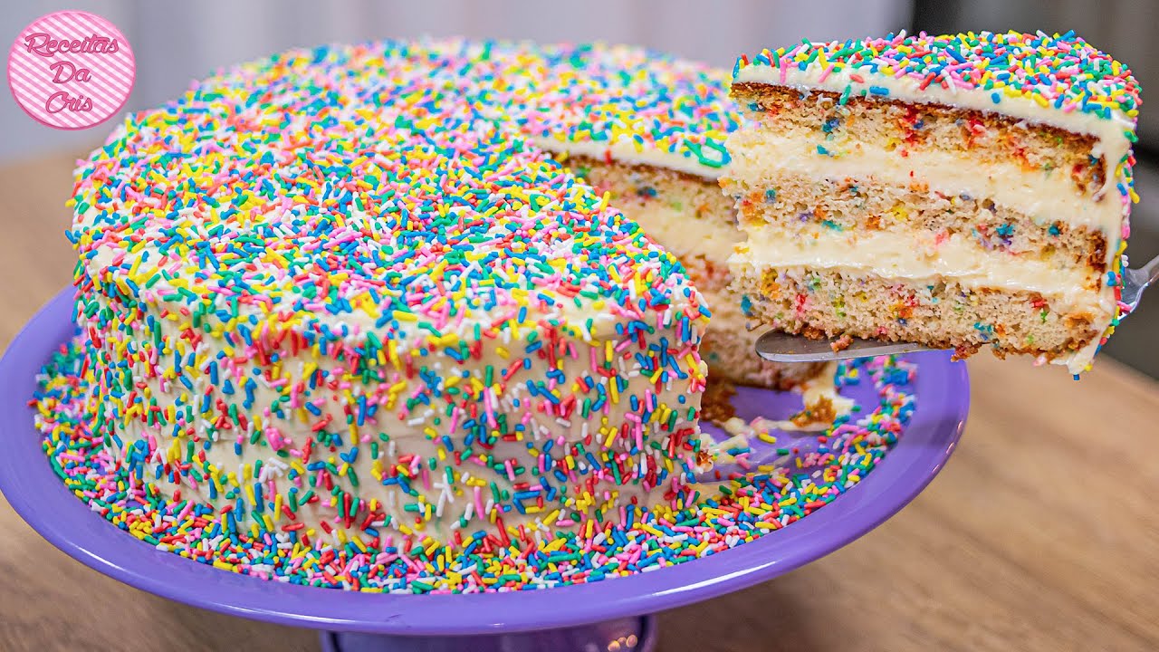 RECEITA DE BOLO DE FESTA DE ANIVERSÁRIO SIMPLES E FÁCIL - COMO