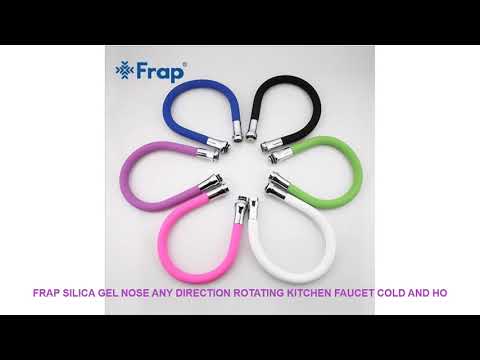 Frap Silica Gel Nose Any Direction Rotating Kitchen Faucet Cold and Ho