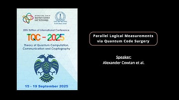 03 Parallel Logical Measurements via Quantum Code Surgery