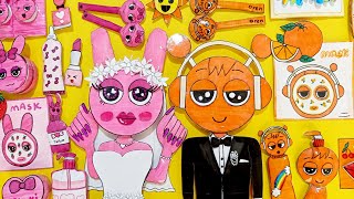 SPRUNKI: pinki & oren wedding BlindBags| skincare +makeup+nails+outfit DIY!👰🏻‍♀️💜🤵🏻