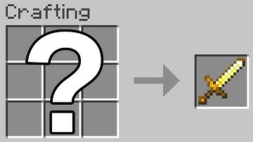 How To Make A Golden Sword In Minecraft