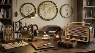 Vintage Evening Jazz Radio – 1930s 1940s Warm Jazz for Relaxation & Quiet Evenings