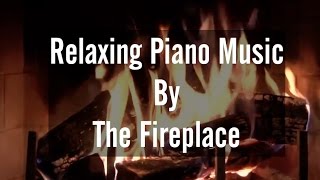 Cozy Fireplace With Howling Winds & Relaxing Piano Music (Read, Relax or Sleep)